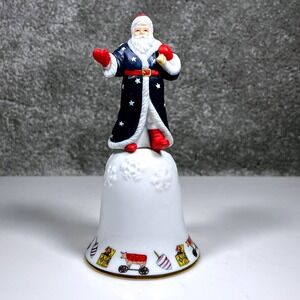 Lenox The American Santa Bell 1995 Porcelain Christmas Figurine